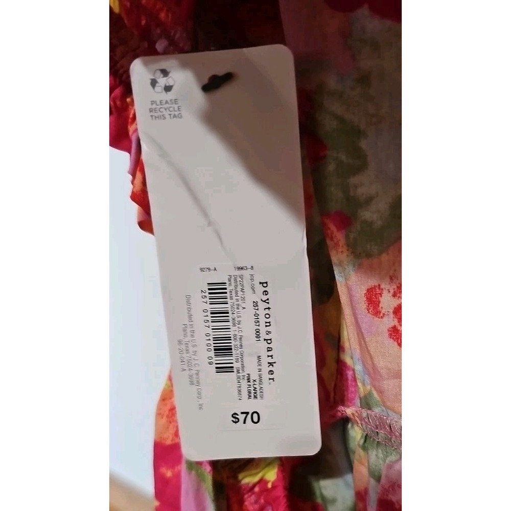 Peyton & Parker Women's Sz. XL Floral Midi Open Back Dress NWT - Picture 6 of 6